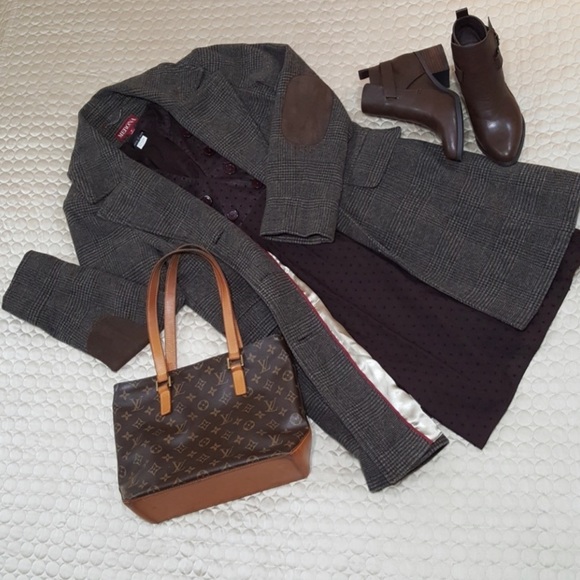 🌱 Vintage Herringbone Tweed Jacket - Picture 2 of 10